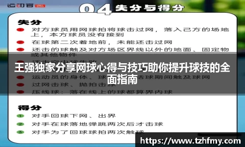 王强独家分享网球心得与技巧助你提升球技的全面指南